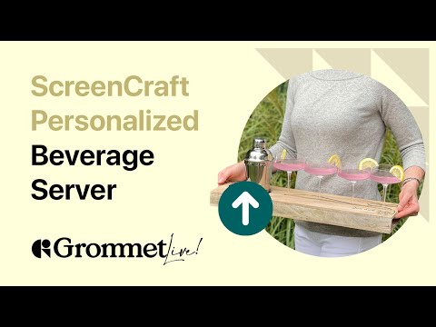 Serve in Style with ScreenCraft Personalized Beverage Server | Grommet Live