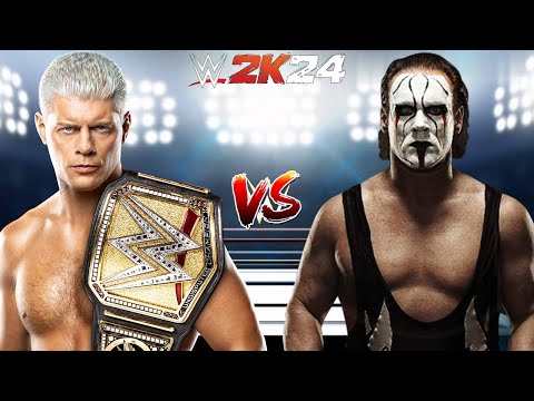 WWE 2K24 STING VS. CODY RHODES FOR THE WWE CHAMPIONSHIP!