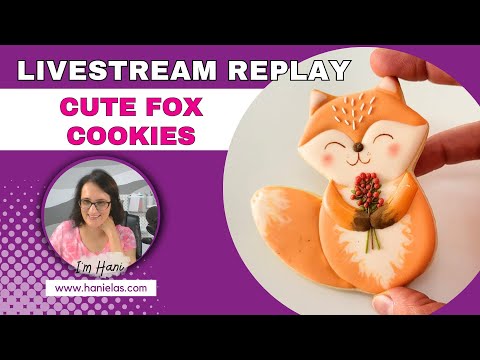 Cute Fox Cookies - Live Cookie Decorating |Episode 235|