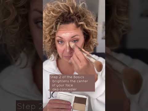 The Basics of Cream Makeup - Step 2 of 4: Brightening highlight #shorts #creammakeup #concealer