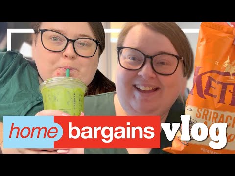 HOME BARGAINS VLOG | chatty catch up, Starbucks and haul | 2024