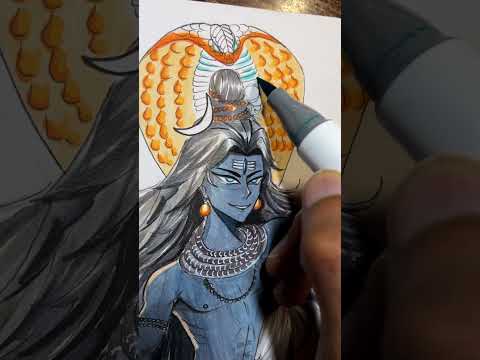 Mahadev in Anime #animedrawing #animestyle #anime #art #mahadev #bholenath