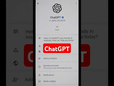 ChatGPT Is Now Available On WhatsApp!