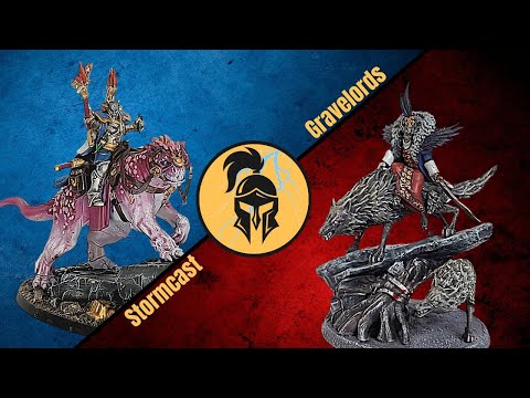 Age of Sigmar Battle Report: Stormcast Eternals vs Soulblight Gravelords!! NEWLY Remodeled Studio!!