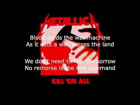 Metallica - No Remorse Lyrics (HD)