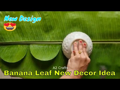 Never Seen Before Banana Leaf Toran Making at Home !!! Diwali Budget Friendly Banana Leaf Decoration