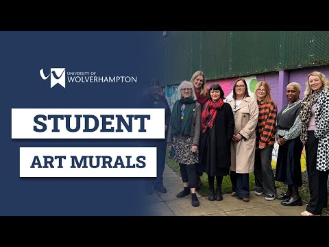 Students create art murals for mental health ward