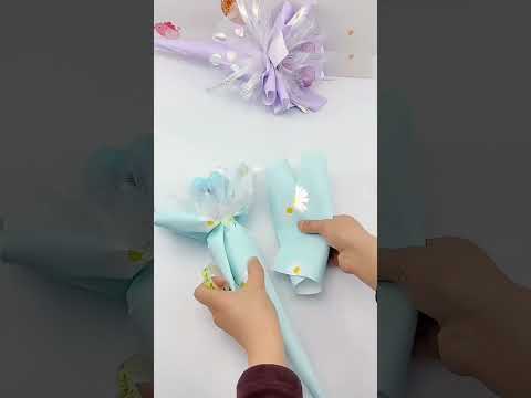 How to wrapping lollipop candy flowers bouquet | flowers bouquet tutorial | diy gift ideas flower