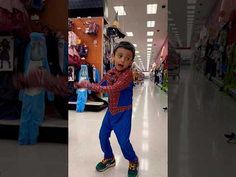 SPIDER-MAN DANCING @target #shorts #halloween2024 #halloween #spookyseason #funny #fypyoutube