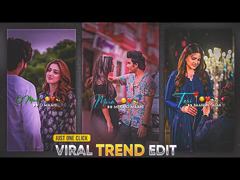 New Trending Instagram Couple Reels Lyrics Video Video in Alight Motion | Viral Reel Lyrics Editing