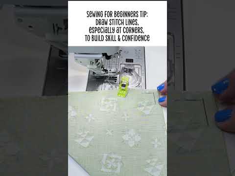 Sew with Confidence With This Simple Tip: Drawing Stitch Lines For Beginners