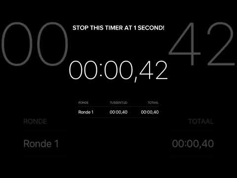 STOP THIS TIMER AT 1 SECOND! #respect #viral #insane #viralshort #nice #cool #subscribe #timer #pro