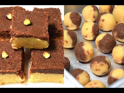 Chocolate Vanilla Coconut Burfi & Ladoo - 2 in 1 Diwali Festival Sweet For Beginners-No Consistency