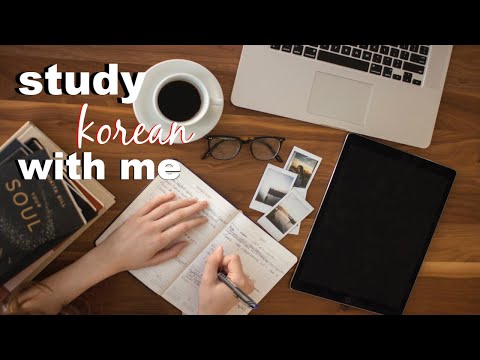 study korean with me 📚