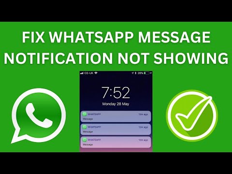 WhatsApp Notifications Not Showing On Home Screen (2024) | Step by Step Guide