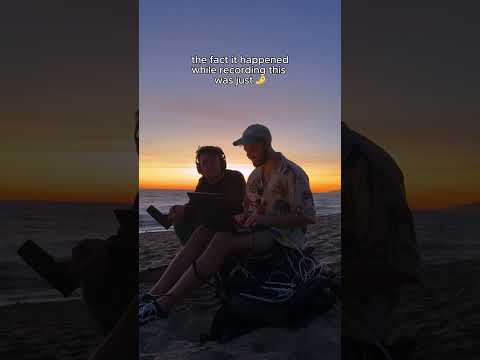 someone recognised OUR song on the beach 😮😵🤯