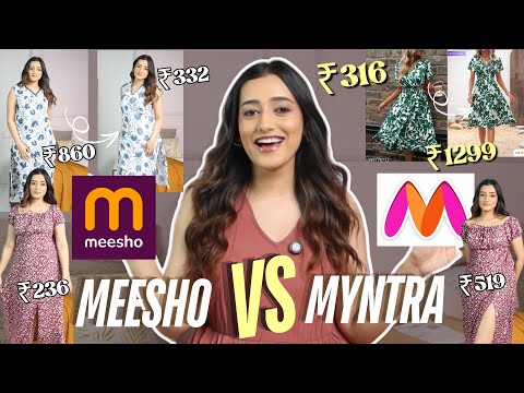 Buying the SAME from Myntra V/S Meesho | TRY ON Haul | Aashi Adani