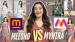 Buying the SAME from Myntra V/S Meesho | TRY ON Haul | Aashi Adani