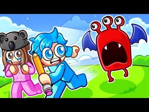 Angelazz TROLLS her BROTHER in Draw and Spawn! (Roblox)