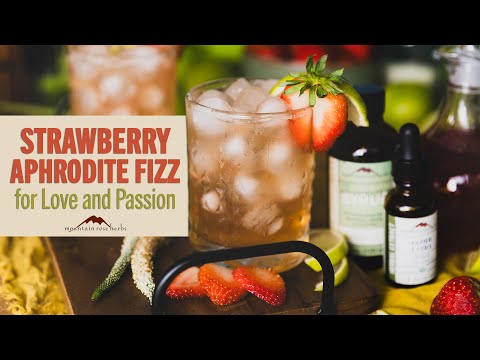 Strawberry Aphrodite Fizz for Love and Passion