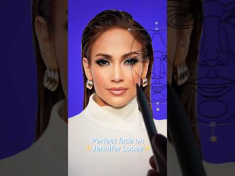 Perfect face on Jennifer Lopez ✨