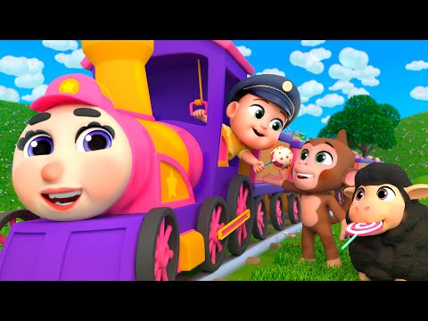 Tren Chu Chu con Animales Amigos | Lalafun Canciones Infantiles y Música para Chicos