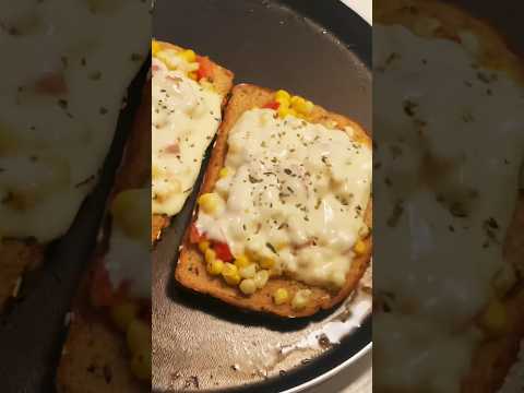 Cheesy Corn Toast #corn #cheese #toast #foodblogger #easyrecipe #viral #viralreels