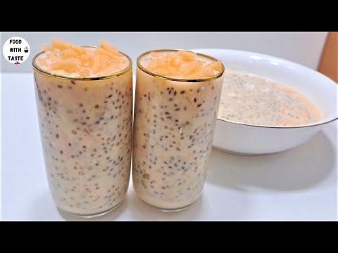 Sago-Musk Melon Drink | Musk Melon Juice | Summer Refreshing Drink | Kharbuza /Kharbuja Sharbat