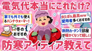 【有益】冬が苦手な人へ、コスパ最強の防寒グッズ教えて！節電しながら寒さ対策できるポカポカグッズ１００連発【がるちゃんまとめ】