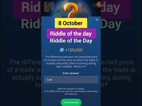 Riddle of the day x empire | today 8 October Riddle | Musk Empire