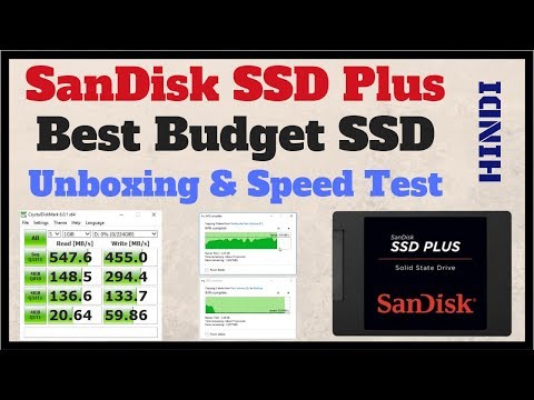 SanDisk SSD Plus Unboxing & Speed Test [ Hindi ] - Best Budget SSD for PC & Laptop - TechToTech