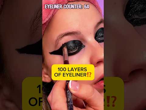 100 LAYERS OF EYELINER CHALLENGE‼️ *stained for life*