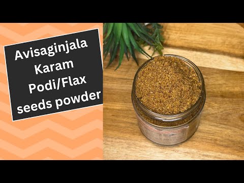 Flax seeds Powder Chutney/ Avisaginjala Podi Recipe/ Idli, Dosa Podi Recipe