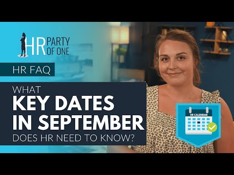 What Key Dates in September Does HR Need to Know?