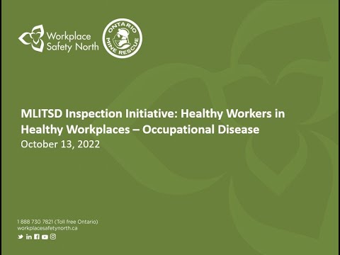 Webinar: Healthy Workers in Healthy Workplaces Initiatives – Occupational Disease