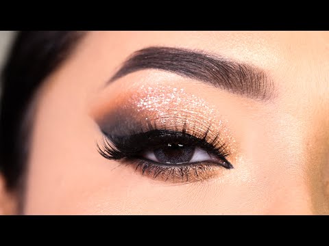 Simple and Easy smokey glitter eyeshadow for beginners || Step by step eyeshadow Tutorial || Shilpa