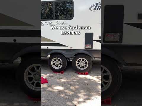 Anderson Levelers: Watch us Level our Travel Trailer