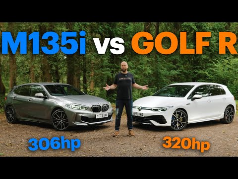 £30k hot hatch battle: BMW M135i vs VW Golf R