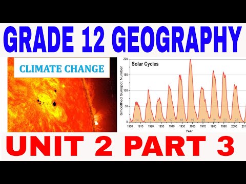 Grade 12 Geography Unit  2 Part 3: Climate Change (New curriculum)