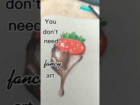 You don't need.... (as) fancy art supplies! Drawing with Cray-Z-art pencils!