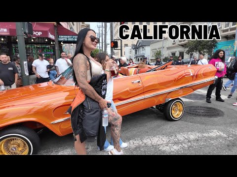 🔥NEVER SEEN SO MUCH BEAUTY LOWRIDERS CAR SHOW SAN FRANCISCO MISSION DISTRICT 🇺🇸