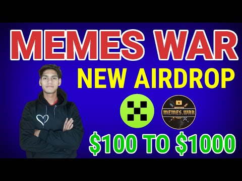 Memes War New Airdrop Biggest Profit Ever Upto $100 To $1000 Comfirm 😯