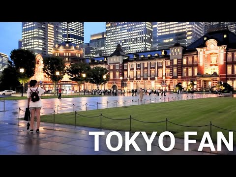 東京駅・銀座散歩 |【4K】 Night Walking Tokyo Station and Ginza Tokyo Japan (August 2024)