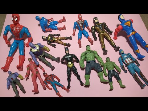 AVENGERS SUPERHERO, ACTION FIGURES, TEAM CAPTAIN AMERICA, SPIDER-MAN, HULK, THANOS, MARVEL'S TOYS