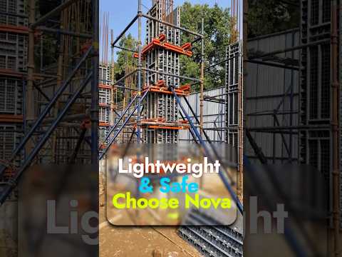 Goodbye heavy formworks! 🌟 Discover Nova's lightweight construction solution! 🚀🏗️ #NovaFormworks