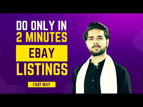 How to Create eBay Listing in Just 2 Minutes | Quick Way of eBay Listing