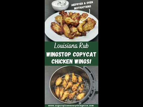 Louisiana Rub Chicken Wings I WINGSTOP Copycat Recipe | Sugar Spice