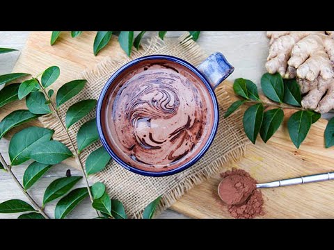 My favourite vegan hot chocolate recipe ever! With cashews, hemp seeds and a blender - new method.