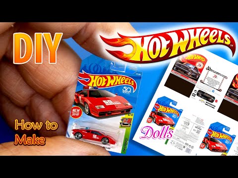 How to make Mini Hot wheels cars - Tutorial DIY crafts fh5