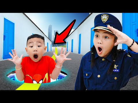 Extreme Hide and Seek in Boxes Challenge For Fun Kids at KidsPlay